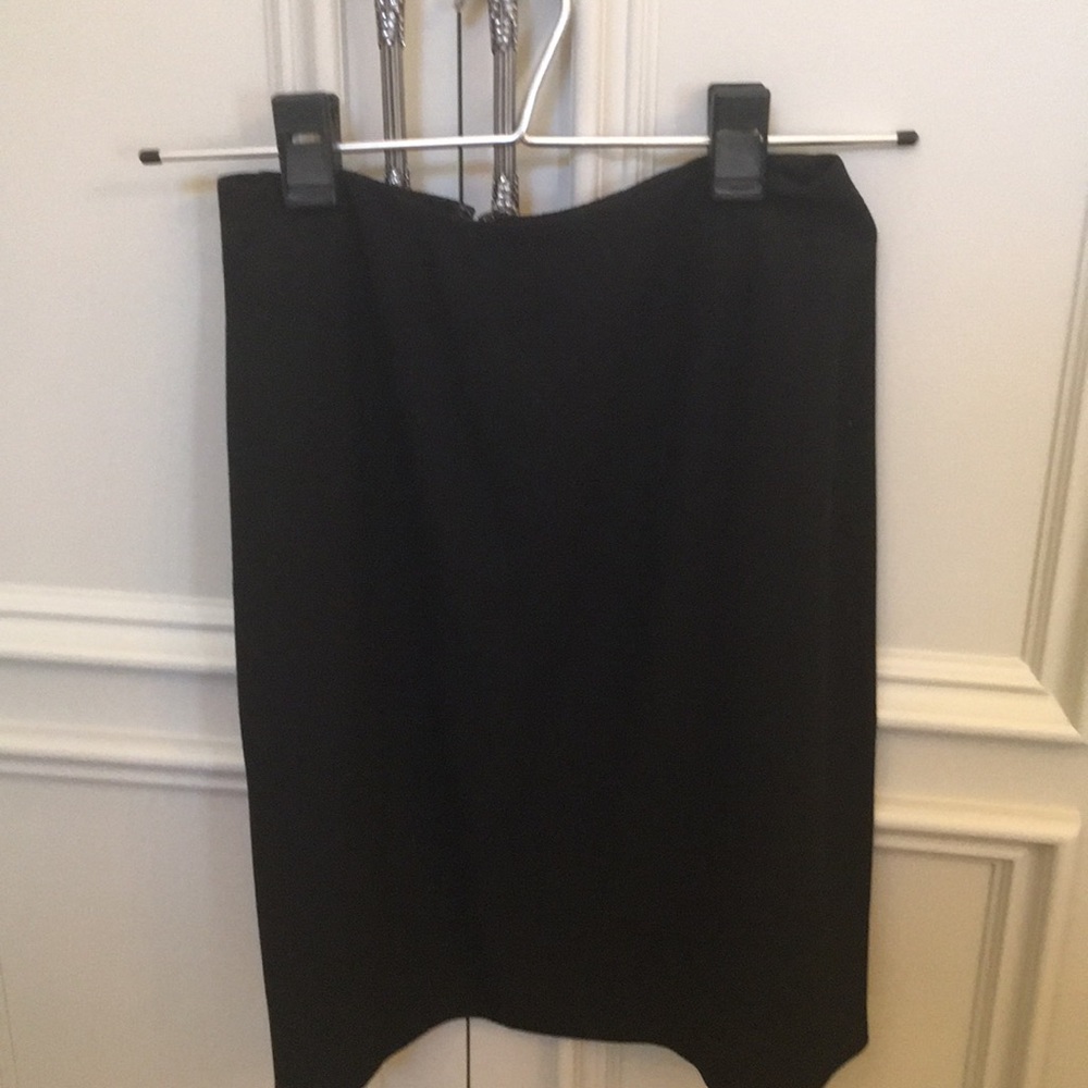 Ellen Tracy Black Wool Skirt